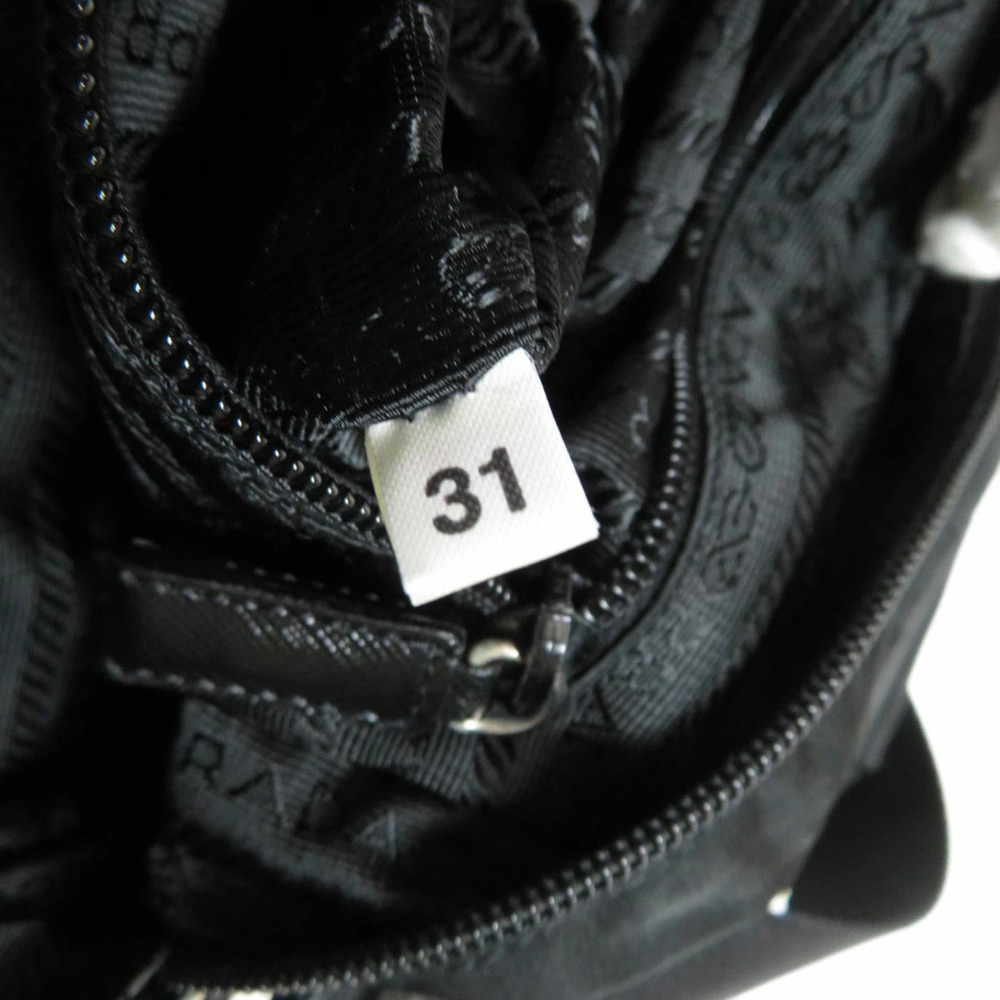Prada logo plate Black Shoulder Crossbody bag - Picture 7 of 11